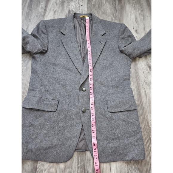 Sterling & Hunt Sport Coat Mens 42 100% Pure Camel Hair Gray 2-Button Blazer - Picture 8 of 16